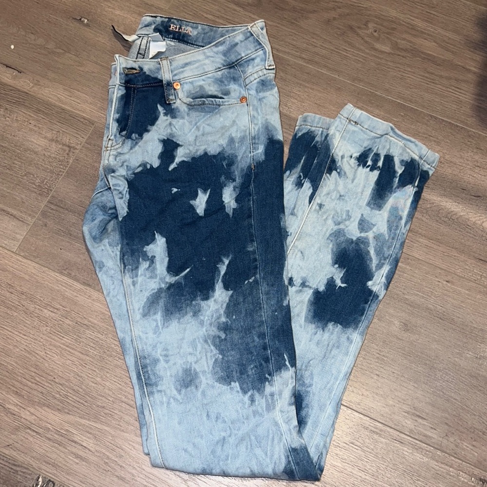 Mango skinny tie dye jeans 👖